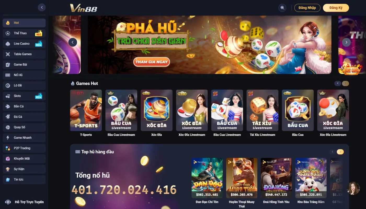 Thể loại trò chơi khác tại nhà cái Vin88